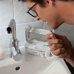 Sidekick Water Flosser, White with Chrome – White (WF-04CD010-1)