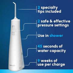 White Cordless Pulse 3100 Water Flosser – White (WF-20CD010)