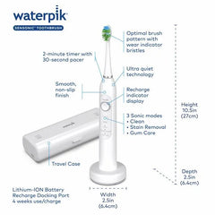 White Sensonic Electric Toothbrush – White (STW-03W020)